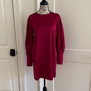 Elegant Burgundy Dress